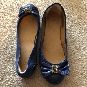 Ugg Blue Ballet Flats